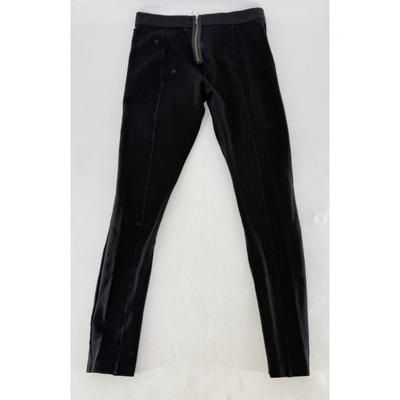 J. Crew Pixie Pants Womens 4R Black Zipper‎ Front Stretch Slim Leggings Preppy - Picture 2 of 11